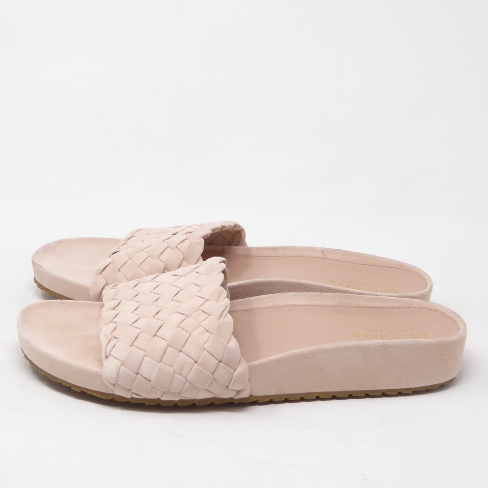 Cole Haan Mojave Womens Sandals Pink Woven Suede Slide 9.5M - Picture 4 of 8